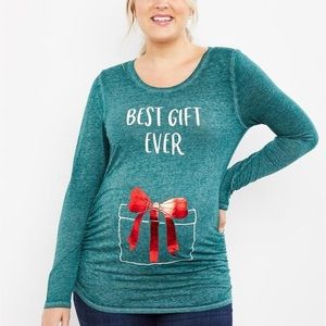 Maternity best gift ever Christmas shirt